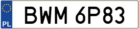 Trailer License Plate